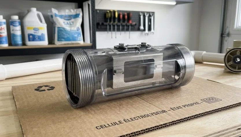 Détartrage d'une cellule d'électrolyseur à l'acide chlorhydrique dilué