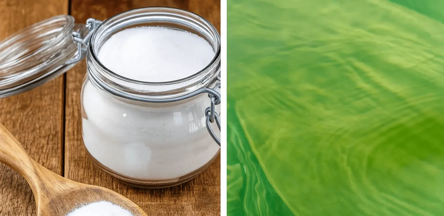 eau de piscine verte remède de grand-mère bicarbonate de soude